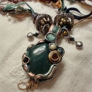 OOAK Artisan Multimedia Necklace